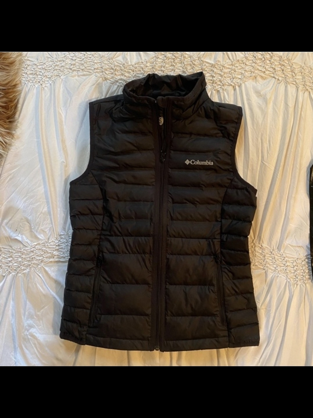 Columbia Girls' Black Packable Puffer Vest